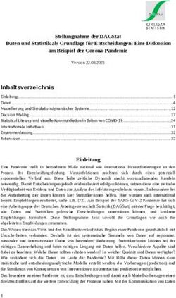 Inhaltsverzeichnis - DAGStat