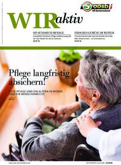 Pflege langfristig absichern! - O&Ouml; SENIORENBUND