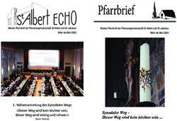 Pfarrbrief - St. Albert & St. Jakobus Würzburg