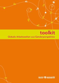 Toolkit Globale Arbeitswelten aus Genderperspektive - Frauen*solidarität
