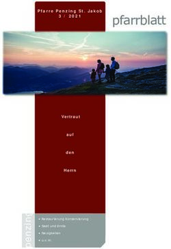 Pfarrblatt Pfarre Penzing St. Jakob 3 / 2021 - Vertraut auf den Herrn Restaurierung Konservierung