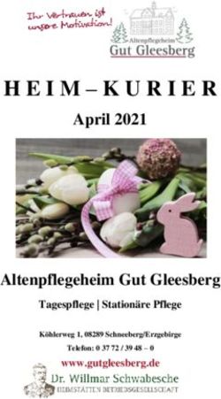 April 2021 - Altenpflegeheim Gut Gleesberg Tagespflege | Station&auml;re Pflege www.gutgleesberg.de