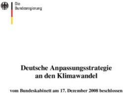 Deutsche Anpassungsstrategie an den Klimawandel - vom Bundeskabinett am 17. Dezember 2008 beschlossen