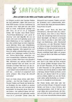 SAATKORN NEWS - Saatkorn-Projekt