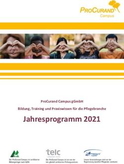 JAHRESPROGRAMM 2021 PROCURAND CAMPUS GGMBH BILDUNG, TRAINING UND PRAXISWISSEN F&Uuml;R DIE PFLEGEBRANCHE