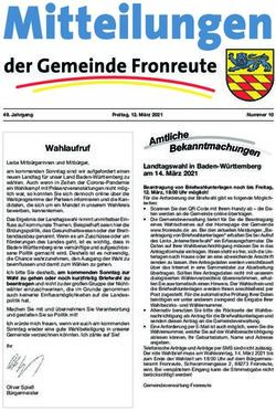 Wahlaufruf - Gemeinde Fronreute