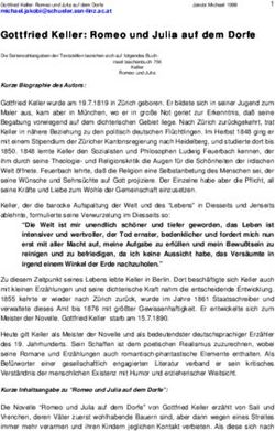 Gottfried Keller: Romeo und Julia auf dem Dorfe