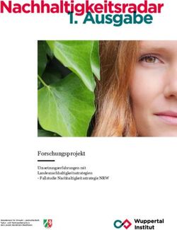 Forschungsprojekt Umsetzungserfahrungen mit Landesnachhaltigkeitsstrategien - Fallstudie Nachhaltigkeitsstrategie NRW - Wuppertal Institut ...