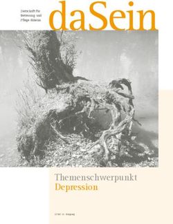 Themenschwerpunkt Depression - Zeitschrift f&uuml;r Betreuung und Pfl ege daheim