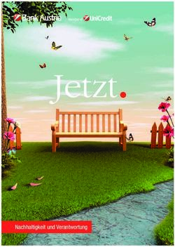 Jetzt - Nachhaltigkeit und Verantwortung - Bank Austria