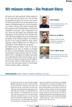 Wir m&uuml;ssen reden - Die Podcast-Story - Beck eLibrary