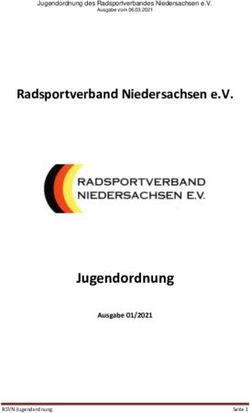 Jugendordnung - Radsportverband Niedersachsen e.V - Ausgabe 01/2021