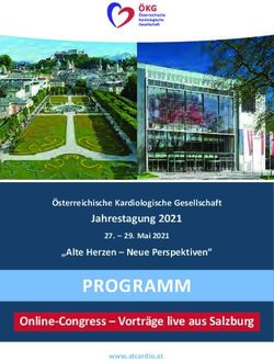 PROGRAMM Online Congress - Vorträge live aus Salzburg - Jahrestagung 2021 - Österreichische Kardiologische Gesellschaft