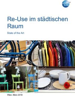 Re-Use im städtischen Raum - State of the Art - Wien, März 2018 - ARGE Abfallvermeidung