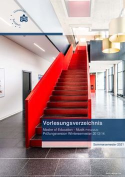 Vorlesungsverzeichnis - Master of Education - Musik Primarstufe Pr&uuml;fungsversion Wintersemester 2013/14 - Universit&auml;t Potsdam