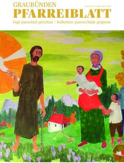 PFARREIBLATT GRAUBÜNDEN - Fegl parochial grischun | Bollettino parrocchiale grigione