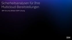 Sicherheitsanalysen f&uuml;r Ihre Multicloud-Bereitstellungen - IBM Security QRadar SIEM-L&ouml;sung