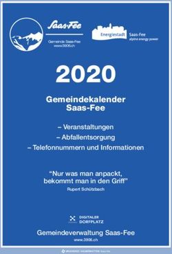 2020 Gemeindekalender Saas-Fee-Veranstaltungen - Abfallentsorgung - Telefonnummern und Informationen - Gemeinde Saas-Fee