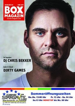 DJ CHRIS BEKKER Im Interview: DIRTY GAMES - MAGAZIN