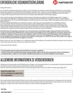 ERFORDERLICHE GESUNDHEITSERKLÄRUNG - Hurtigruten