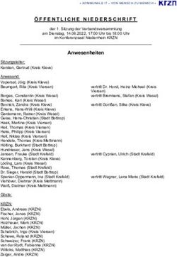 &Ouml;FFENTLICHE NIEDERSCHRIFT - KRZN