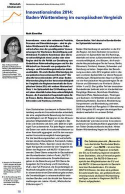Innovationsindex 2014: Baden-W&uuml;rttemberg im europ&auml;ischen Vergleich