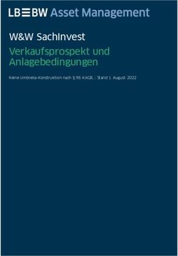 W&W SachInvest Verkaufsprospekt und Anlagebedingungen - Keine Umbrella-Konstruktion nach 96 KAGB, | Stand 1. August 2022