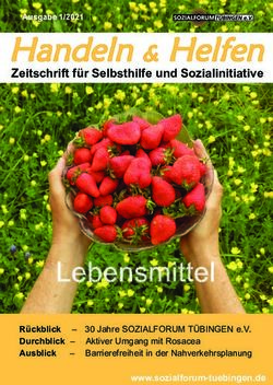 Lebensmittel - Zeitschrift f&uuml;r Selbsthilfe und Sozialinitiative - Sozialforum-T&uuml;bingen