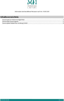 Inhaltsverzeichnis - MEDIENHAUS L&Uuml;NEBURG