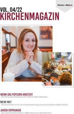 Kirchenmagazin Vol. 04/22 - WENN DAS POPCORN KNISTERT - Kirche in Aktion eV