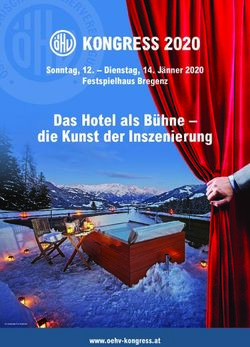 KONGRESS 2020 Sonntag, 12 - Dienstag, 14. J&auml;nner 2020 - Das Hotel als B&uuml;hne - die Kunst der Inszenierung - &Ouml;sterreichische Hoteliervereinigung