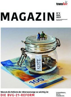 DIE BVG-21-REFORM Warum die Reform der Altersvorsorge so wichtig ist - MAGAZIN DIE MITGLIEDERZEITSCHRIFT - Transfair
