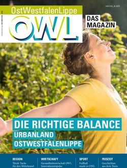 DIE RICHTIGE BALANCE URBANLAND OSTWESTFALENLIPPE - OstWestfalenLippe