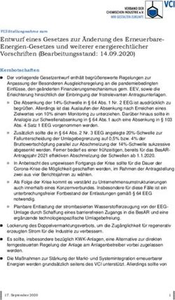Entwurf eines Gesetzes zur &Auml;nderung des Erneuerbare-Energien-Gesetzes und weiterer energierechtlicher Vorschriften Bearbeitungsstand: ...