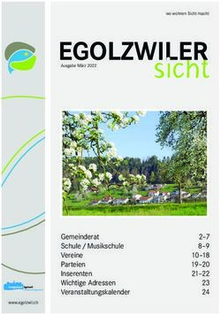 EGOLZWILER sicht - Gemeinderat Schule / Musikschule Vereine Parteien Inserenten Wichtige Adressen Veranstaltungskalender