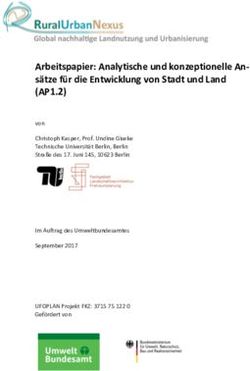 Arbeitspapier: Analytische und konzeptionelle An- sätze für die Entwicklung von Stadt und Land - (AP1.2) - Rural ...
