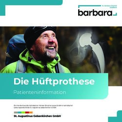 Die H&uuml;ftprothese Patienteninformation - St. Barbara-Hospital Gladbeck