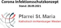 Corona Infektionsschutzkonzept - Stand: 28.09.2021 - Pastoraler Raum im ...