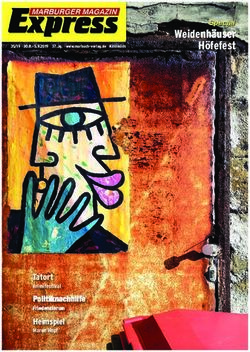 Weidenh&auml;user H&ouml;fefest - Special - Tatort - Marbuch Verlag