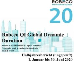 Robeco QI Global Dynamic Duration - Halbjahresbericht (ungeprüft) 1. Januar bis 30. Juni 2020