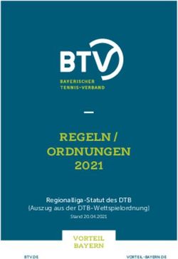 Regeln/ Ordnungen 2021 - BTV
