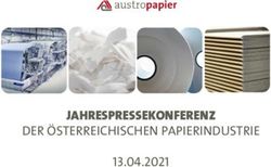 JAHRESPRESSEKONFERENZ - DER ÖSTERREICHISCHEN PAPIERINDUSTRIE 13.04.2021