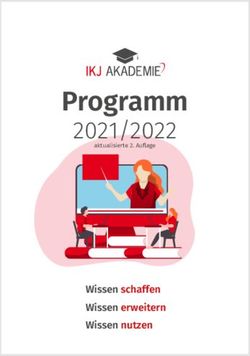 Programm 2021/2022 Wissen schaffen Wissen erweitern Wissen nutzen - IKJ Akademie