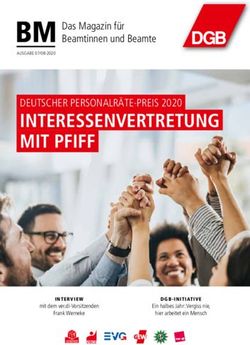 INTERESSENVERTRETUNG MIT PFIFF - DEUTSCHER PERSONALR&Auml;TE-PREIS 2020 BM Das Magazin f&uuml;r - DGB
