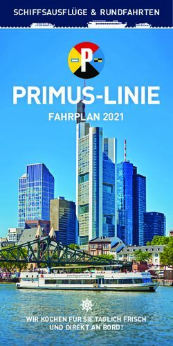 FAHRPLAN 2021 SCHIFFSAUSFLÜGE & RUNDFAHRTEN - WIR KOCHEN FÜR SIE ...