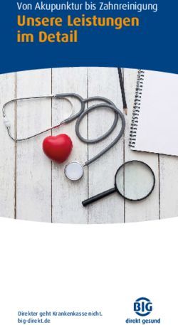 Unsere Leistungen im Detail - Von Akupunktur bis Zahnreinigung - Direkter geht Krankenkasse nicht. big-direkt.de - BIG direkt gesund