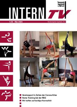Vereinssport in Zeiten der Corona-Krise Home Training bei der RSG Wir hoffen auf baldige Normalit&auml;t - 1/20 Mai 2020