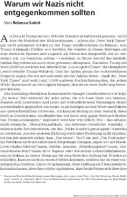 Warum wir Nazis nicht entgegenkommen sollten - Von Rebecca Solnit - Bl&auml;tter f&uuml;r deutsche und internationale Politik