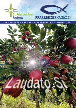 PFARRBRIEFMAGAZIN DAS ST. PETER UND PAUL PFARRMAGAZIN September 2021 - Pfarrei St. Peter und Paul Rheingau