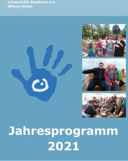 Jahresprogramm 2021 - Lebenshilfe Sinsheim e.V. Offene Hilfen